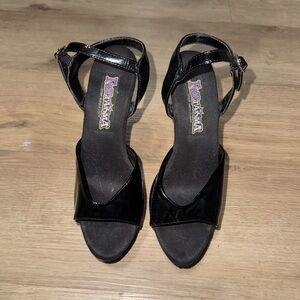 Funtasma Glossy Black Women's Sandals